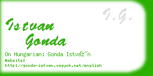 istvan gonda business card